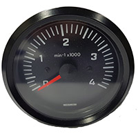 646 083 1002 - Moto-toerenteller 0-4000 rpm/dia 80 mm/ W-aansluiting/mv