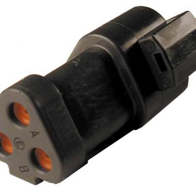 DT04-3P-CE03  - Receptacle DT serie  -  E seal  -  end cap  -  black