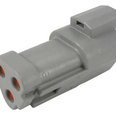 grijze connector 3 polig - TE Deutsch receptacle
