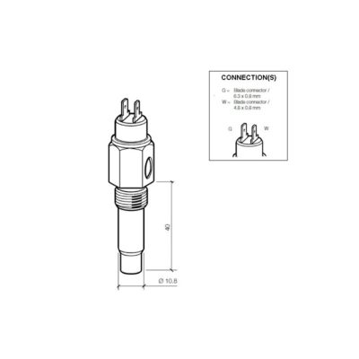 323-803-001-008D - VDO Koelwatersensor 120°C - M14X1.5/120/110