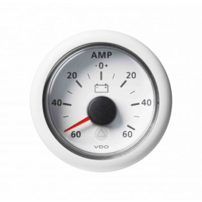 A2C59512330 - Veratron Marine ViewLine Ammeter 60A White 52mm - DLRW